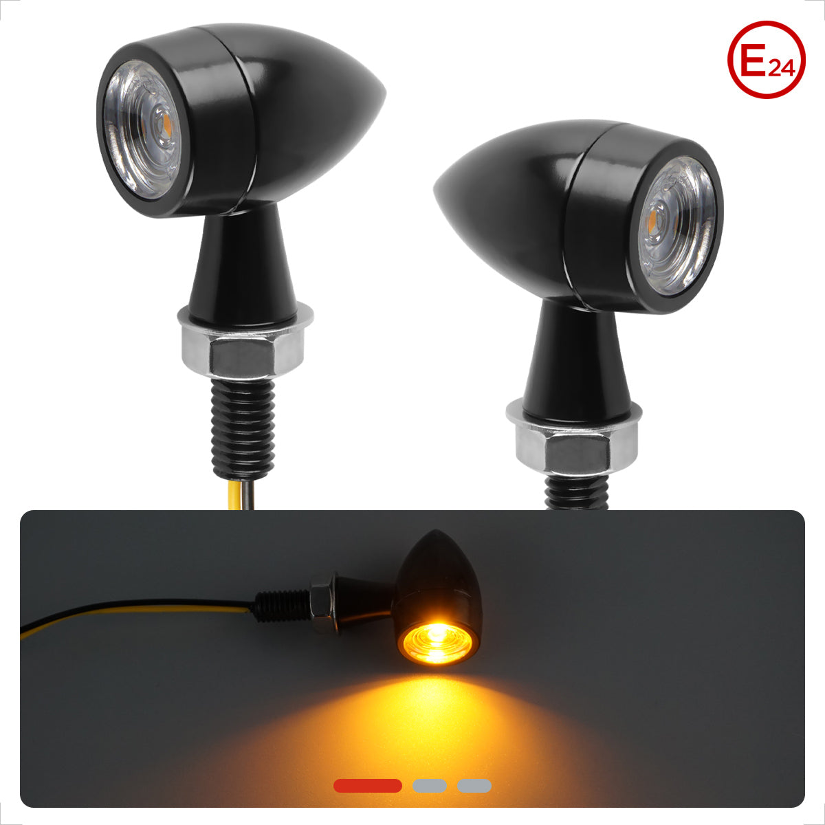 Evermotor Mini LED Blinker - E-geprüft, Wasserdicht, und Stilvoll!