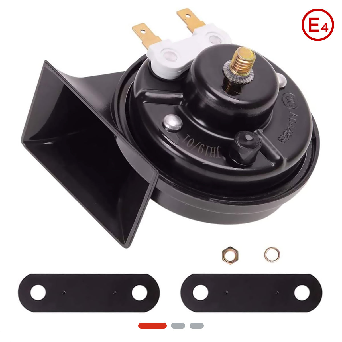 Evermotor Universal Hupe - 12V 118 dB Auto Motorrad Horn, E-geprüft