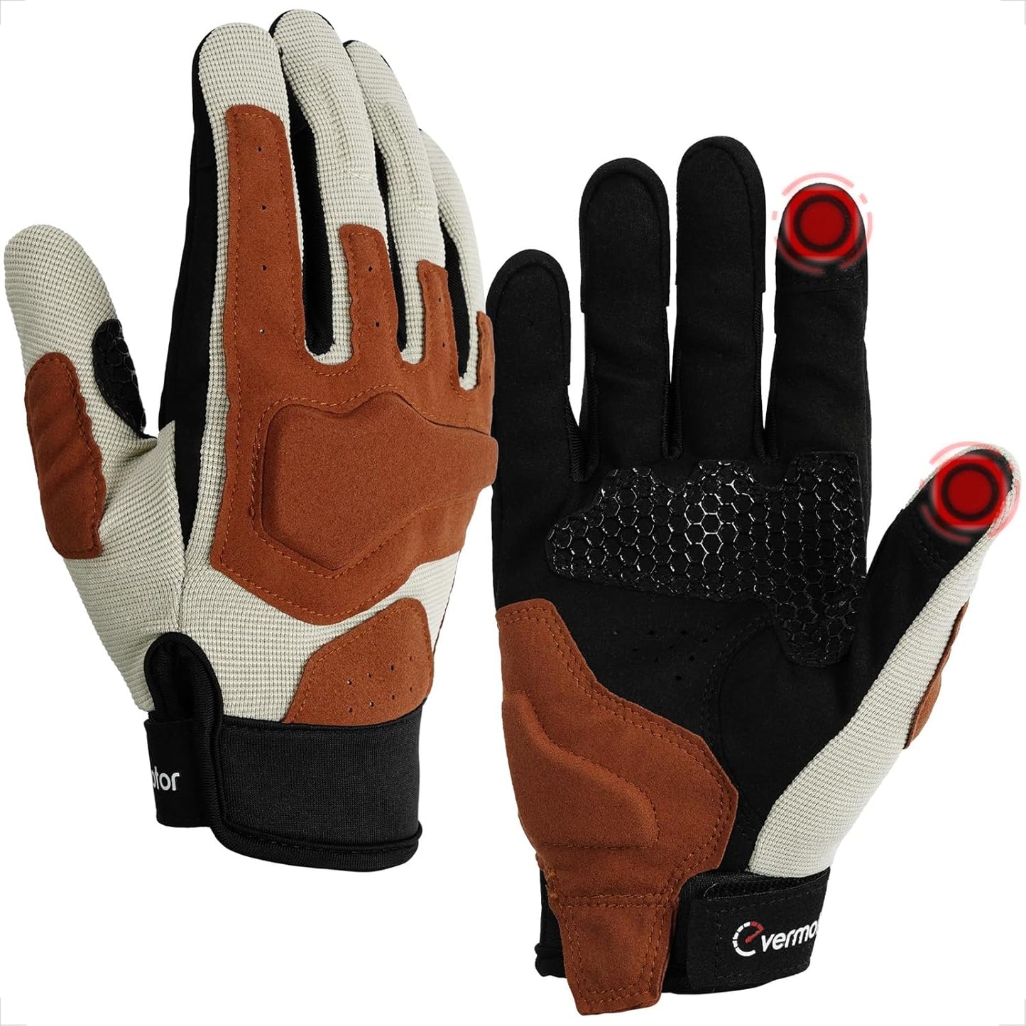 Evermotor Sommer Motorradhandschuhe – Professionelle Sport-Handschuhe für Motorrad, Motocross, Roller, Moped, Quad, ATV und Mountainbike