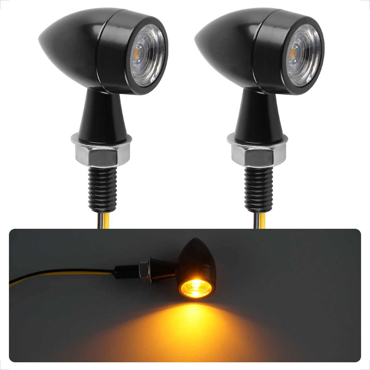 Evermotor Mini LED Blinker - E-geprüft, Wasserdicht, und Stilvoll!