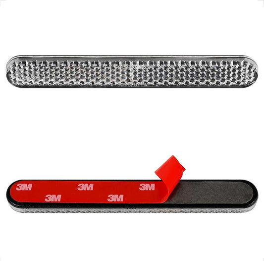 E4 Mini Reflektor gelb 100mm selbstklebend, 2 Stück Rückstrahler