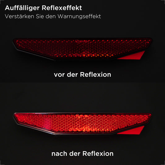 Evermotor Universal Motorrad Rückstrahler, E4-geprüft, für alle Modelle