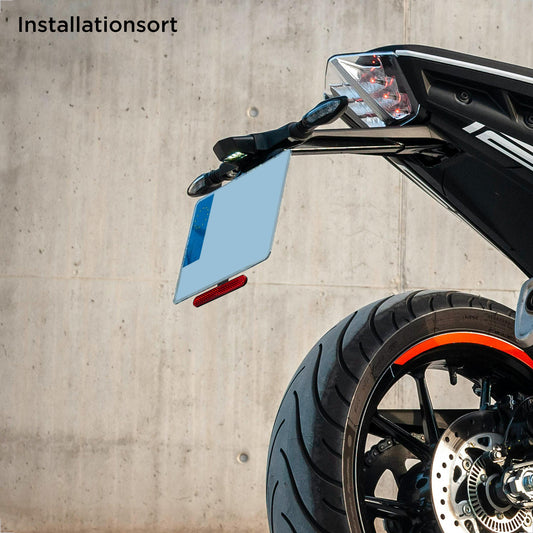 Evermotor Mini Rückstrahler 2 Stk., E4-geprüft, mit T-Halter