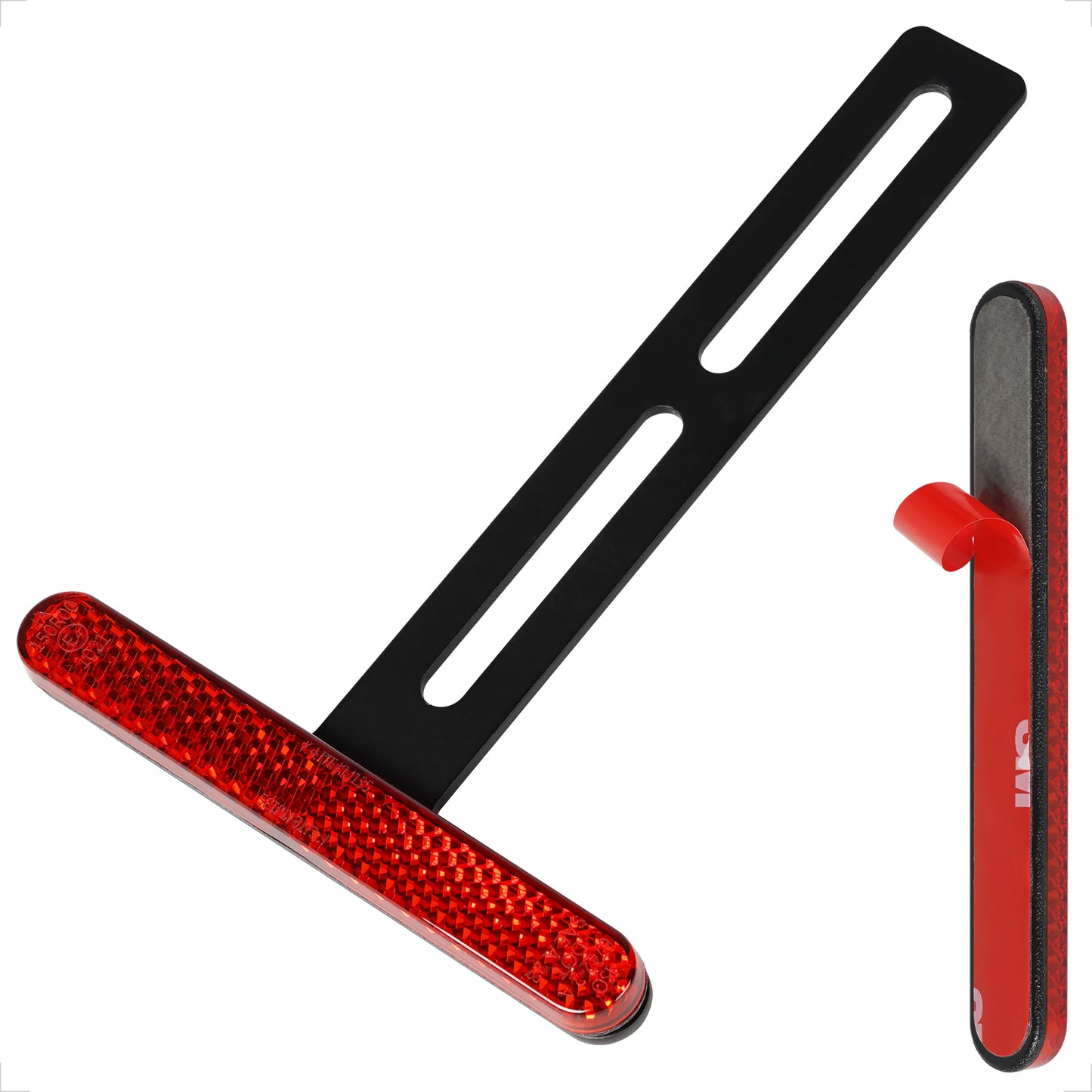 Evermotor Mini Rückstrahler 2 Stk., E4-geprüft, mit T-Halter
