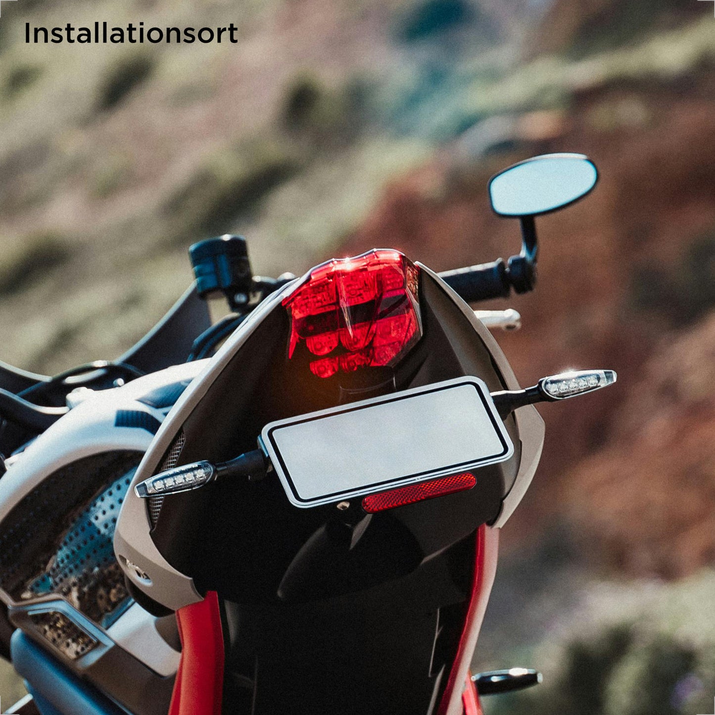 Evermotor Mini Motorrad Reflektor, E4, Alu, 2 Stk, Selbstklebend
