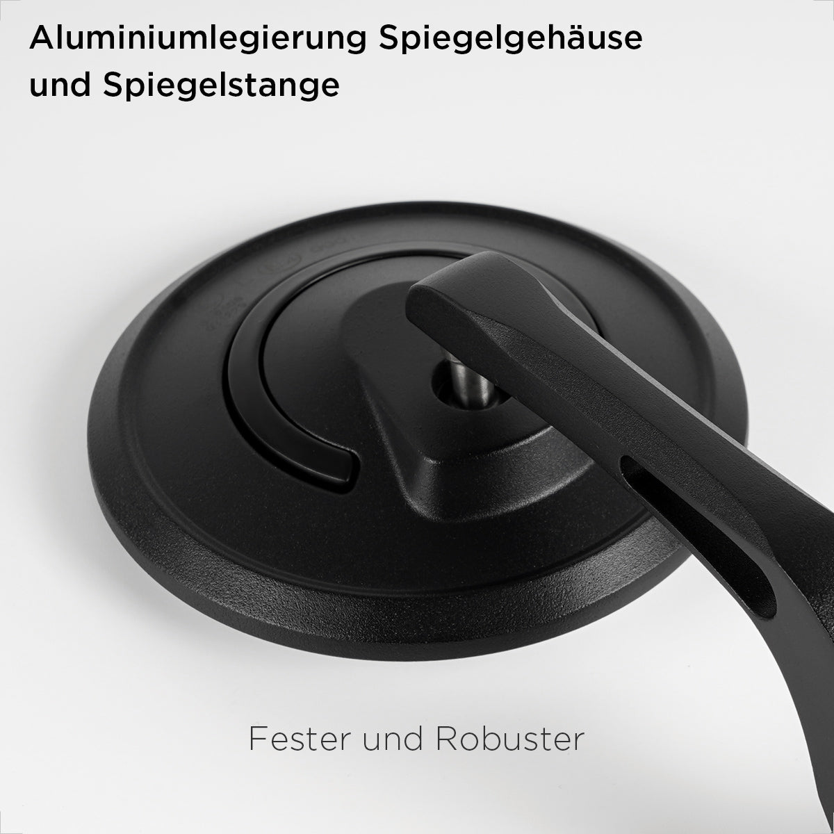 Evermotor Motorradspiegel, E-geprüft, Aluminium, Drehbar
