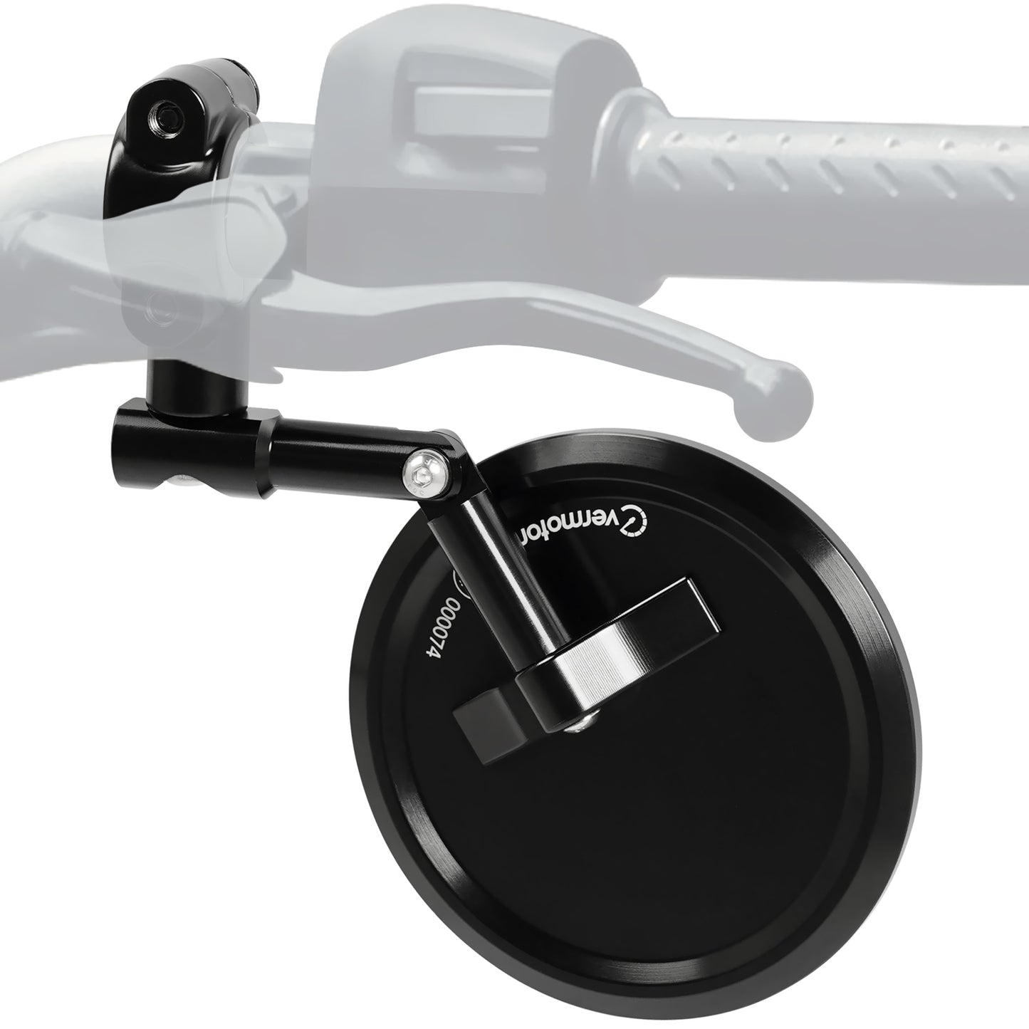 Evermotor Lenkerendenspiegel, E-geprüft, 360°Drehbar Motorrad Spiegel, CNC-gefrästem Aluminium, 7/8" 22mm Runde MotorradSpiegel kompatibal mit Scooter, Roller, ATV, Moped (2 Stück)