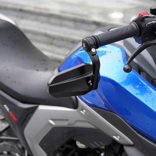 E24 Lenkerendenspiegel Motorrad 22mm, CNC Aluminium 360° drehbar