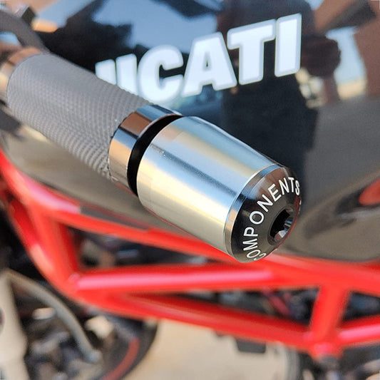 Evermotor Motorrad Lenkergriffe Endkappen Ø22mm aus Aluminium CNC