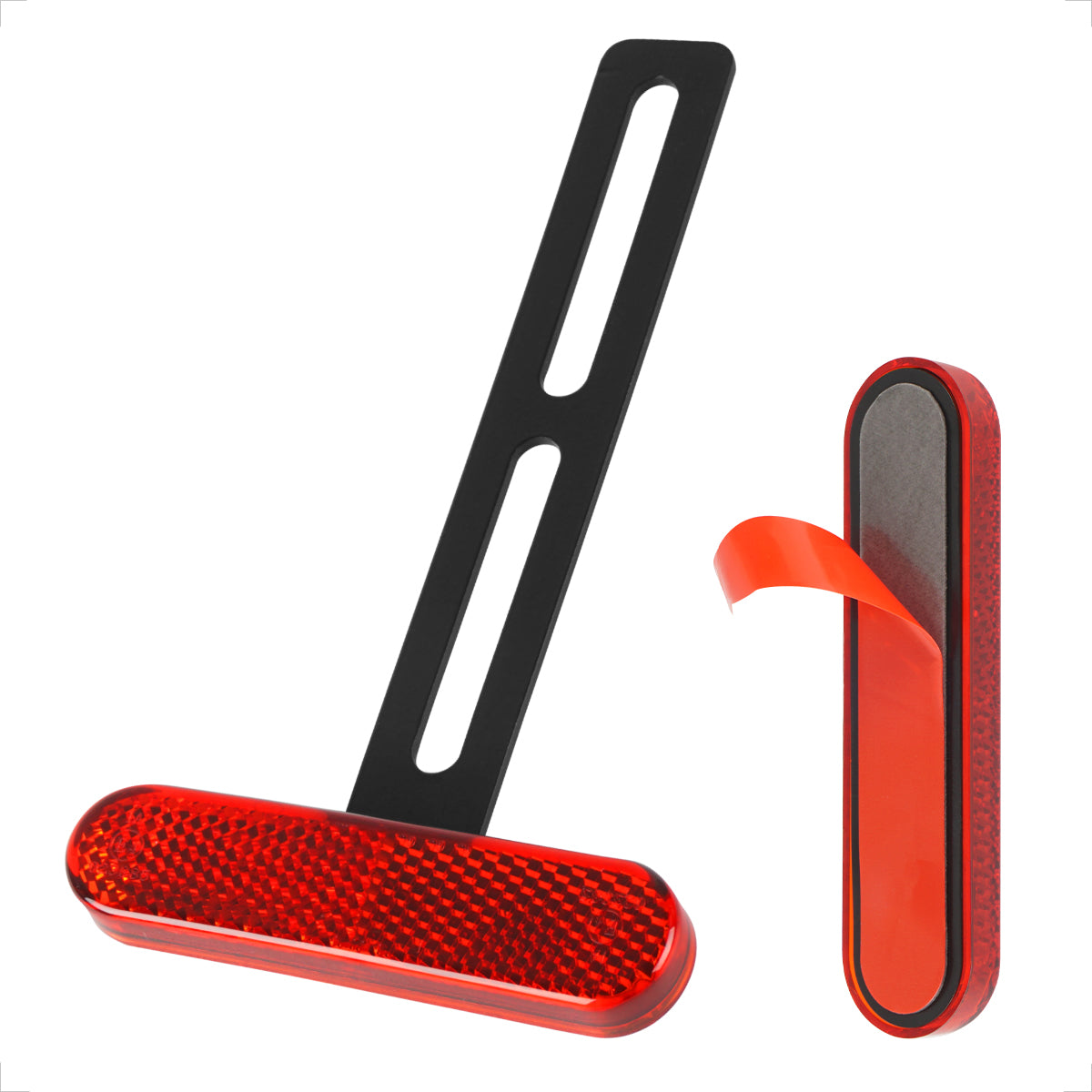 Evermotor Motorrad E4 Mini abgerundeter Rechteck-Reflektor + T-Halter