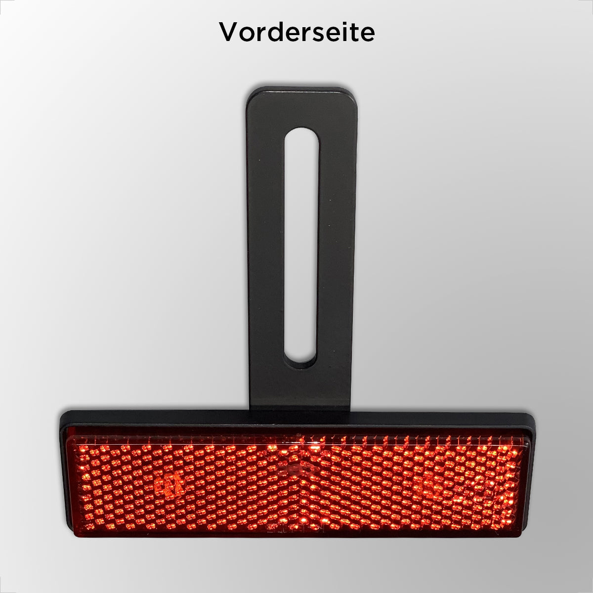 Evermotor E4 Standard Rechteck-Reflektor + T-förmige Halterung rot