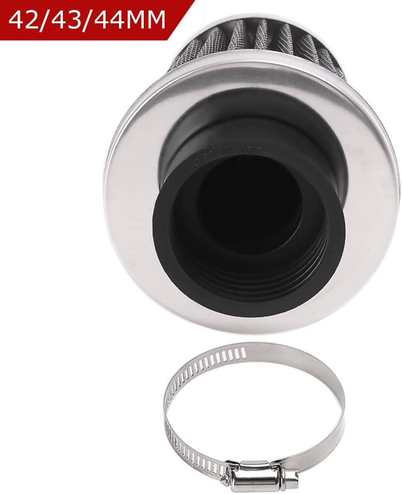 Evermotor Universal Doppelschicht Stahl Filter Luftfilter 34mm 35mm 36mm für Motorrad Scooter ATV Moped