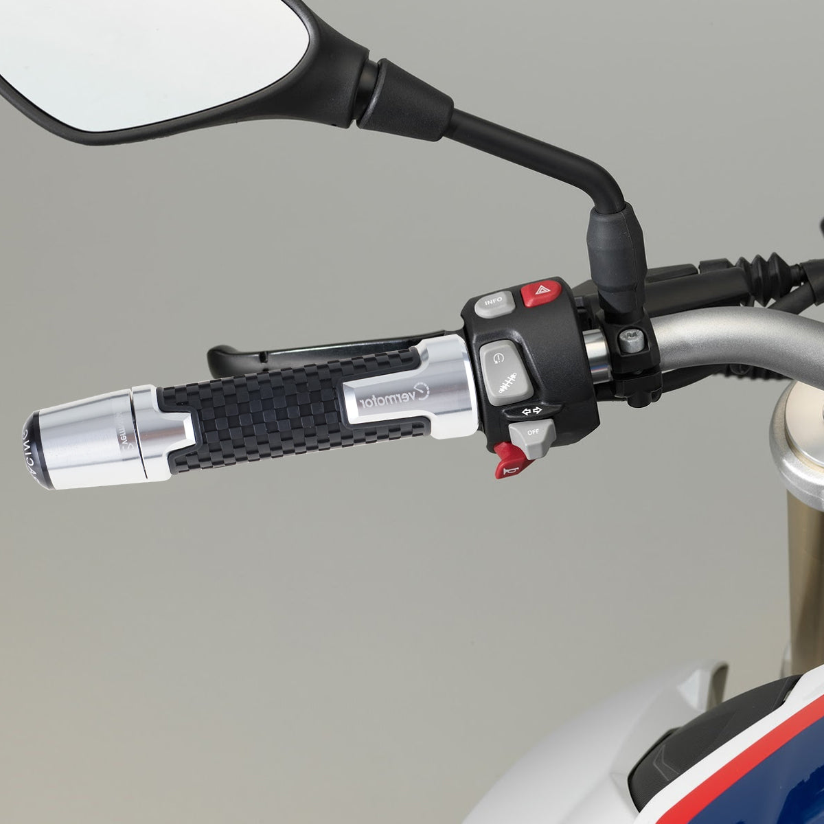 Evermotor Motorrad Lenkergriffe Endkappen Ø22mm aus Aluminium CNC