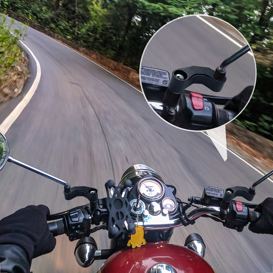 Evermotor Motorrad Rückspiegelverlängerungen für bessere Sicht