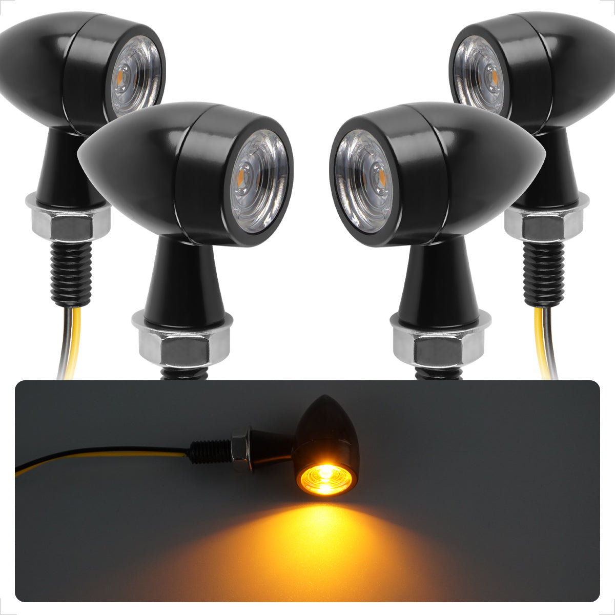 Evermotor Mini LED Blinker - E-geprüft, Wasserdicht, und Stilvoll!