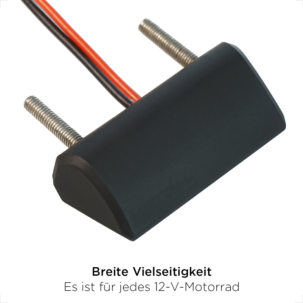 Evermotor Mini 12V LED Kennzeichenleuchte - Schwarz, wasserdicht IP67