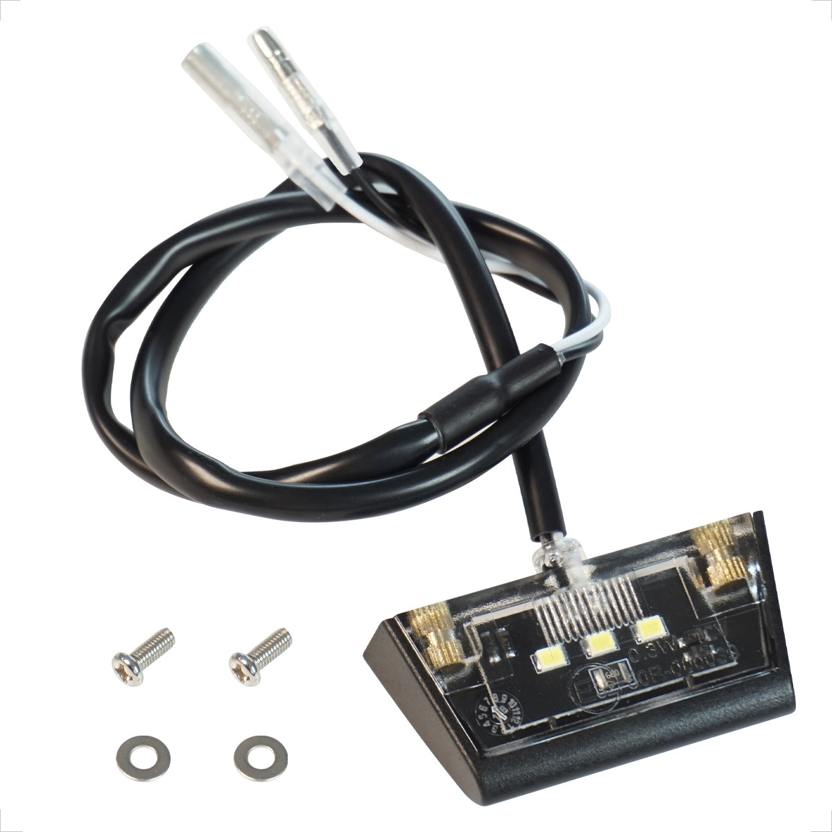 Evermotor Mini 12V LED Kennzeichenleuchte - Schwarz, wasserdicht IP67