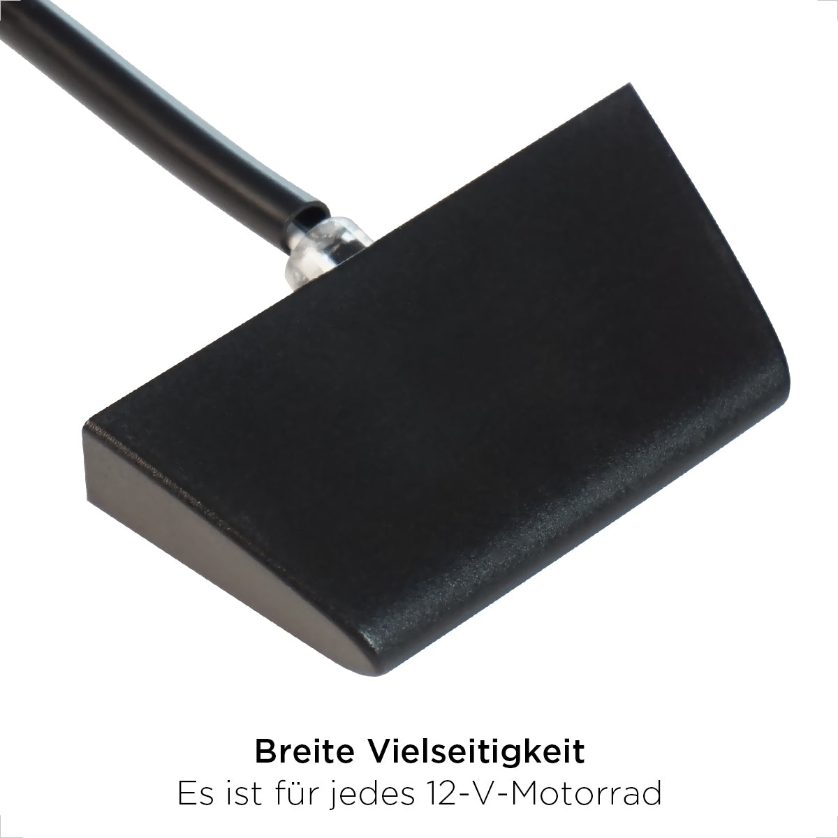 Evermotor Mini 12V LED Kennzeichenleuchte - Schwarz, wasserdicht IP67