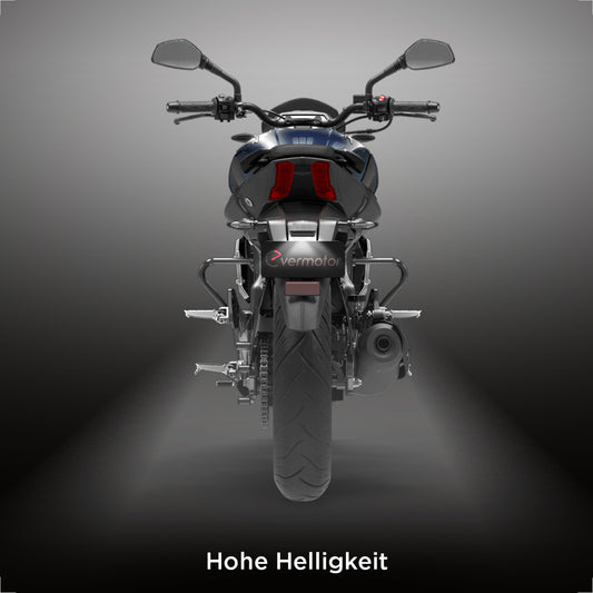 Evermotor Mini 12V LED Kennzeichenleuchte - Schwarz, wasserdicht IP67