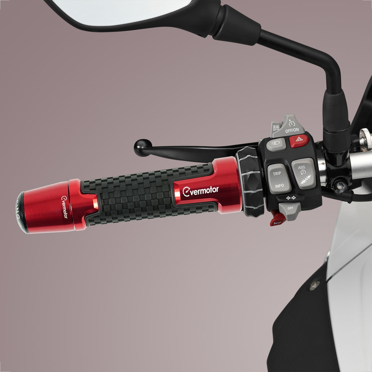 Evermotor Motorrad Lenkergriffe - Hochwertige Anti-Rutsch Griffe für mehr Sicherheit.