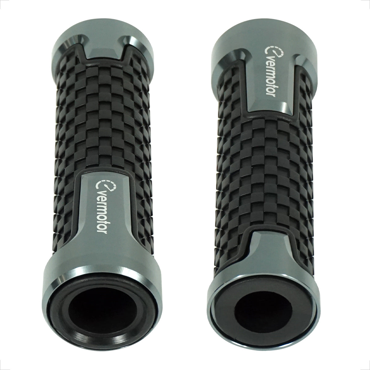 Evermotor Handgriffe Universal Motorrad Lenkergriffe Griffe-22 mm (7/8") 24mm (1") Hochwertige Anti-Rutsch Motorradgriffe für Roller Mopeds Quad ATV hochwertige Gummi Griffe aus CNC Aluminium