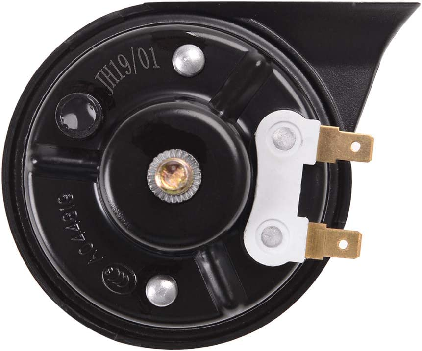 Evermotor Hupe 12v Lauts Universal Horn Schneckenartiges Signalhorn Motorrad Autohupe für Autos und Motorräder 12V 500 Hz 118 db E-Mark E-geprüf