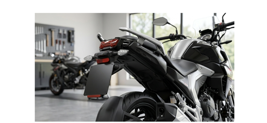 Motorrad Kennzeichenhalter 180x200 Aluminium