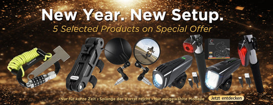Neujahrs Sale: 5 Motorrad&Fahrrad Zubehörteile jetzt stark reduziert