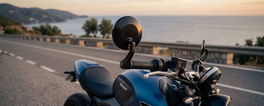 Motorradspiegel mit E-Prüfzeichen: Sicht, Fläche und Montage richtig verstehen