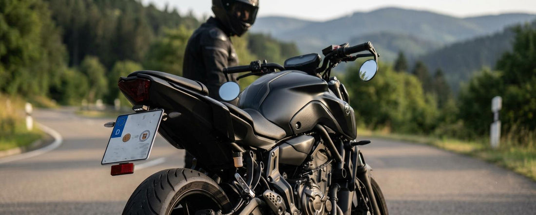 Motorrad Clean Look: Heckumbau mit Mini-Blinkern und Lenkerendenspiegeln