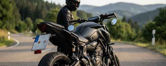 Motorrad Clean Look: Heckumbau mit Mini-Blinkern und Lenkerendenspiegeln