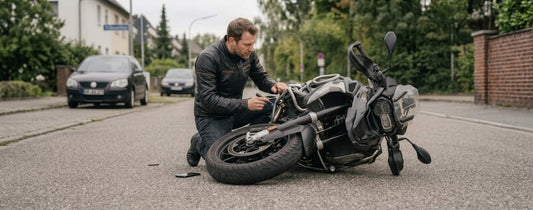 Motorrad umgefallen: Was du vor der Weiterfahrt prüfen solltest