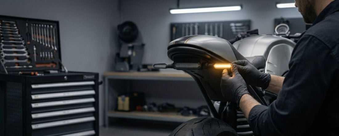 Motorrad Blinker richtig auswählen: Sichtbarkeit, Größe und Montagetipps