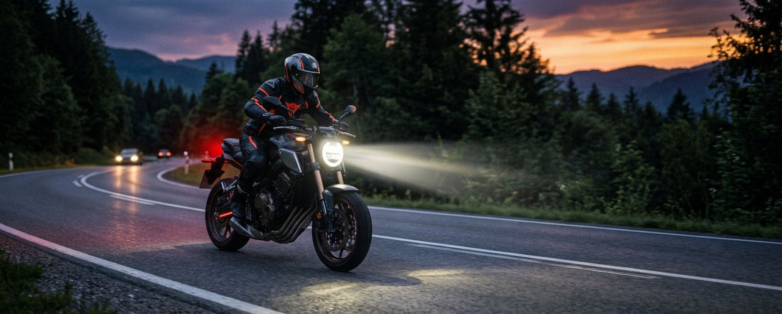 Motorrad Nachtfahrten sicher meistern: Beleuchtung und Sichtbarkeit optimieren