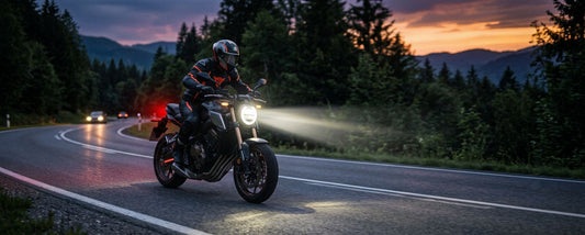 Motorrad Nachtfahrten sicher meistern: Beleuchtung und Sichtbarkeit optimieren