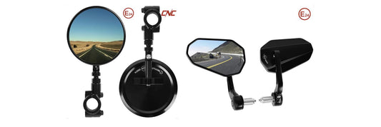 Sollte man runde oder eckige Motorradspiegel wählen?