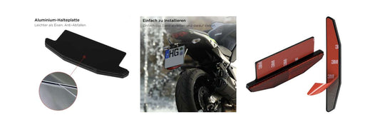 Sicher montiert ：selbstklebende Motorrad-Rückstrahler erklärt