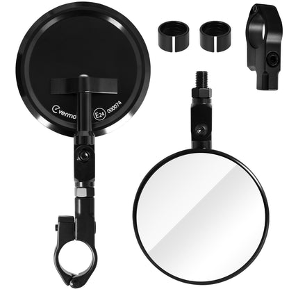 Motorrad Lenkerendenspiegel E24-geprüft, für 22 & 25,4 mm Lenker