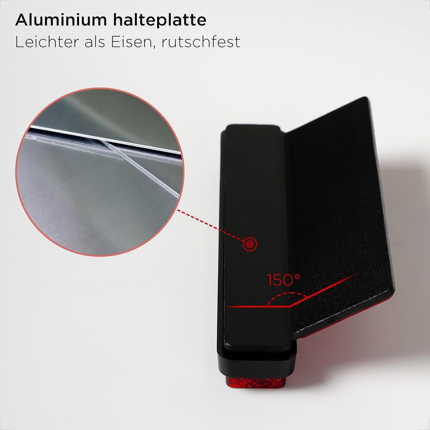 Evermotor Motorrad Reflektor Hinten 108 mm Rückstrahler, 2 Stück E4 E-geprüft Reflektoren Katzenauge Reflektor mit Aluminium Platte selbstklebend 150° Gebogener