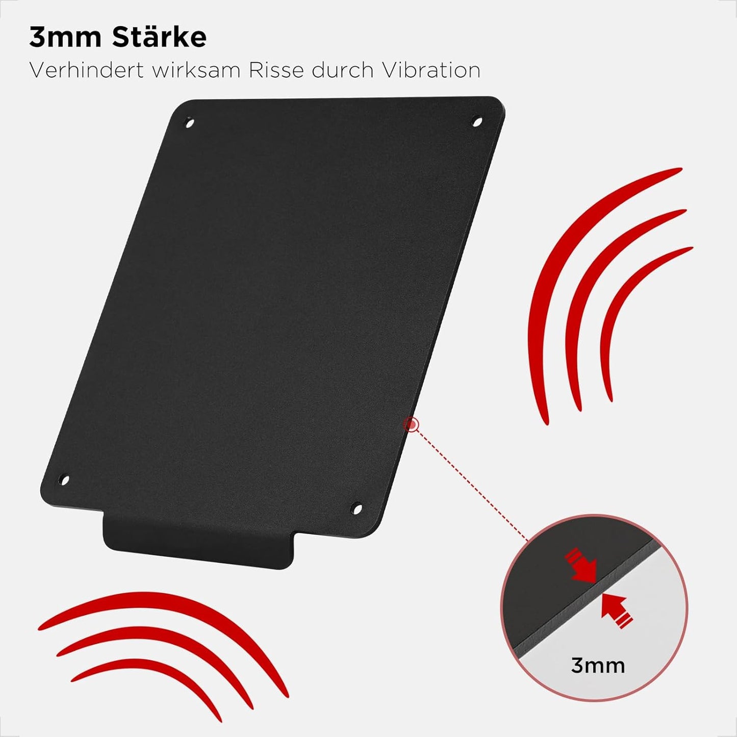 evermotor Motorrad Kennzeichenhalter 180x200 mm, mit 100 mm 150° Reflektor, Aluminium Motorrad Nummernschildhalter, Rückstrahler Hinten Katzenaugen Aluminiumlegierung