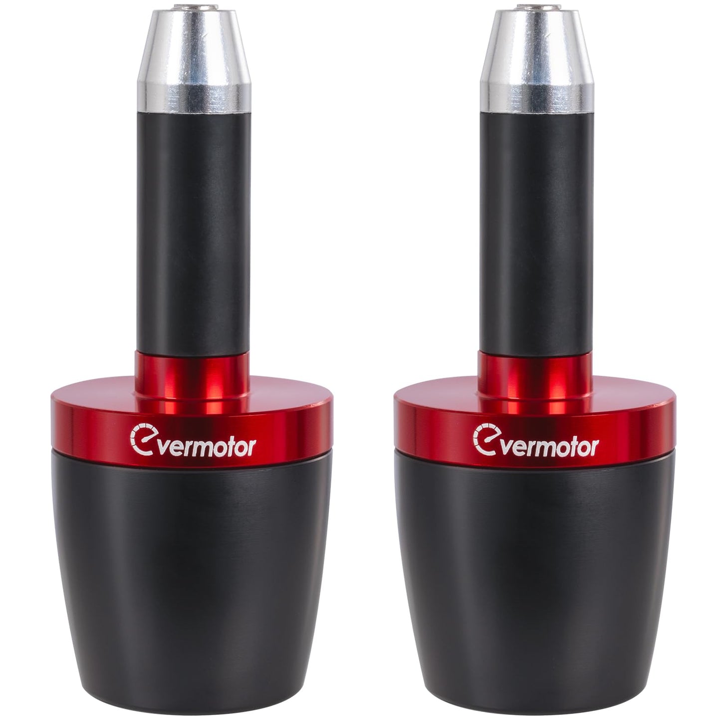Evermotor 2 X Motorrad CNC Aluminum Lenkergriffe Lenkerenden, Motorrad Lenkergriffe Endkappen für Meisten Motorrand/Roller