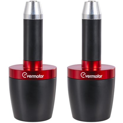 Evermotor 2 X Motorrad CNC Aluminum Lenkergriffe Lenkerenden, Motorrad Lenkergriffe Endkappen für Meisten Motorrand/Roller