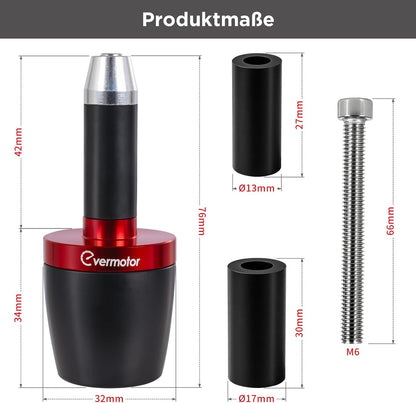 Motorrad Lenkerenden CNC Aluminium, Lenkerendkappen
