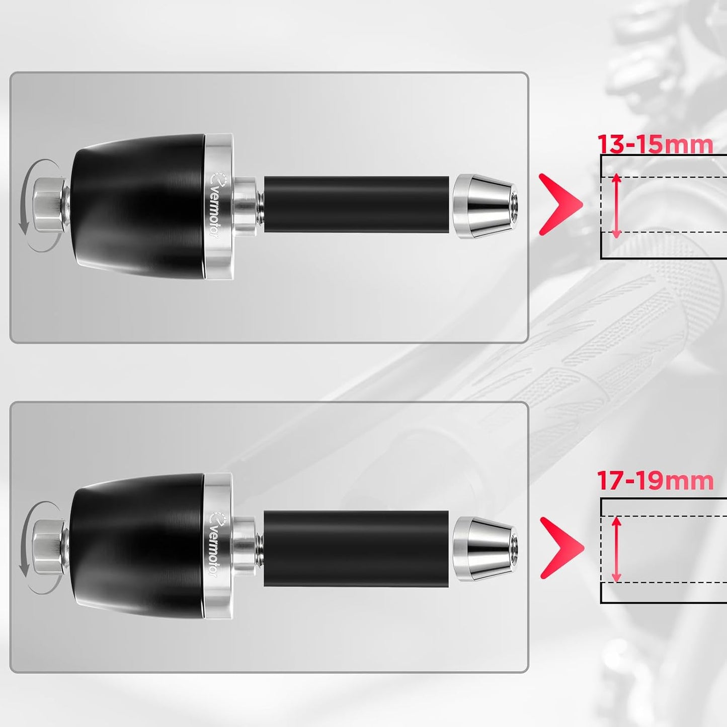 Motorrad Lenkerenden CNC Aluminium, Lenkerendkappen