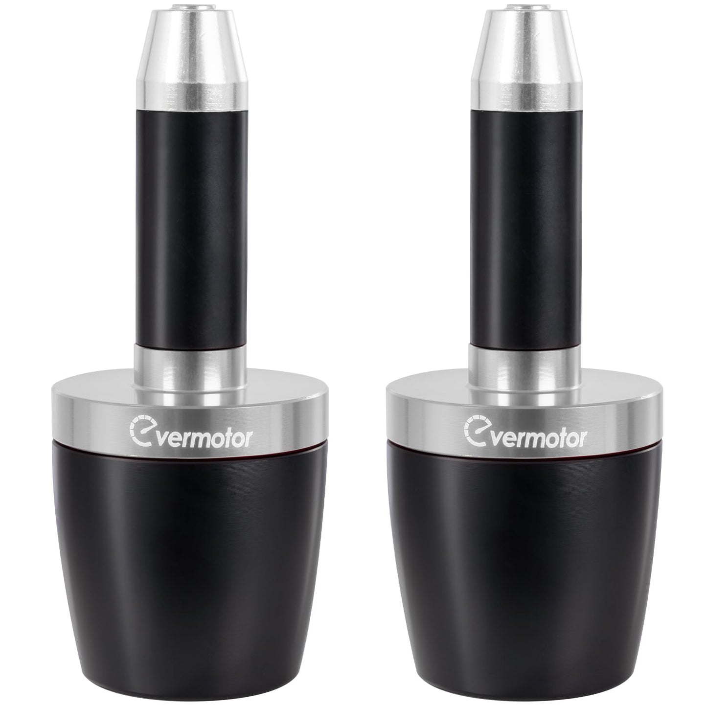 Evermotor 2 X Motorrad CNC Aluminum Lenkergriffe Lenkerenden, Motorrad Lenkergriffe Endkappen für Meisten Motorrand/Roller