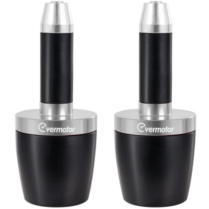Evermotor 2 X Motorrad CNC Aluminum Lenkergriffe Lenkerenden, Motorrad Lenkergriffe Endkappen für Meisten Motorrand/Roller