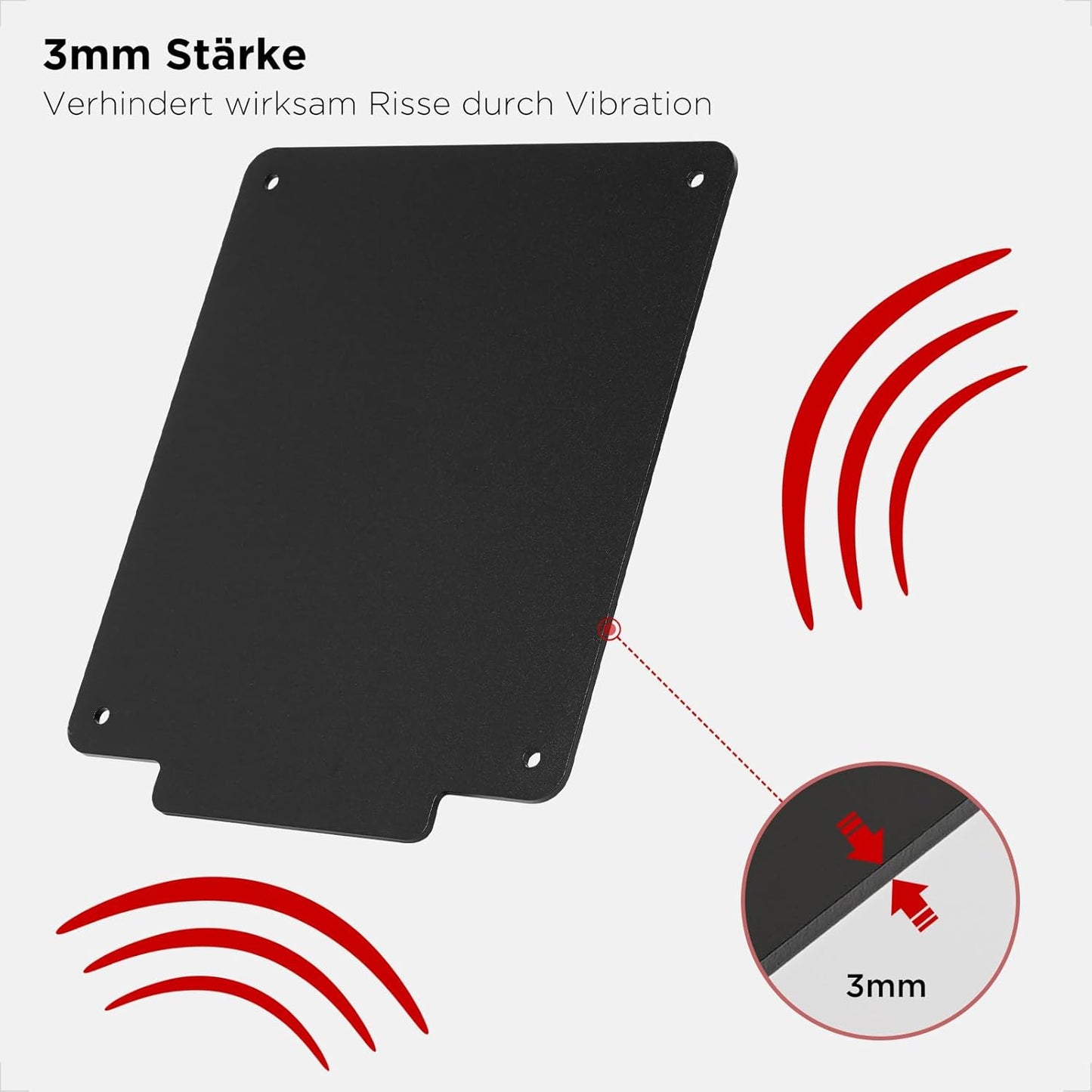 evermotor Motorrad Kennzeichenhalter 180x200 mm, mit 100 mm Reflektor, Aluminium Nummernschildhalter Motorrad-kennzeichenhalter, Rückstrahler Hinten Katzenaugen Reflektoren Aluminiumlegierung