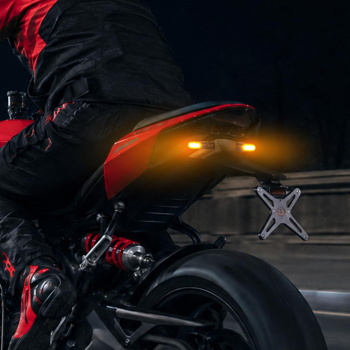 evermotor 12V LED Blinker Motorrad, E-geprüft Amber 2 Stück