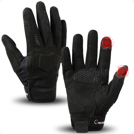 evermotor Motorradhandschuhe, Motorrad Handschuhe Herr Damen, Sommer Handschuhe Touchscreen für Motorrad, Motocross, Roller, Moped, Quad, ATV, Mountainbike