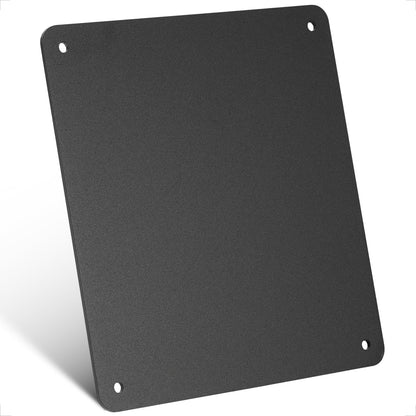 evermotor Motorrad Kennzeichenhalter 180x200 mm, mit 100 mm Reflektor, Aluminium Nummernschildhalter Motorrad-kennzeichenhalter, Rückstrahler Hinten Katzenaugen Reflektoren Aluminiumlegierung